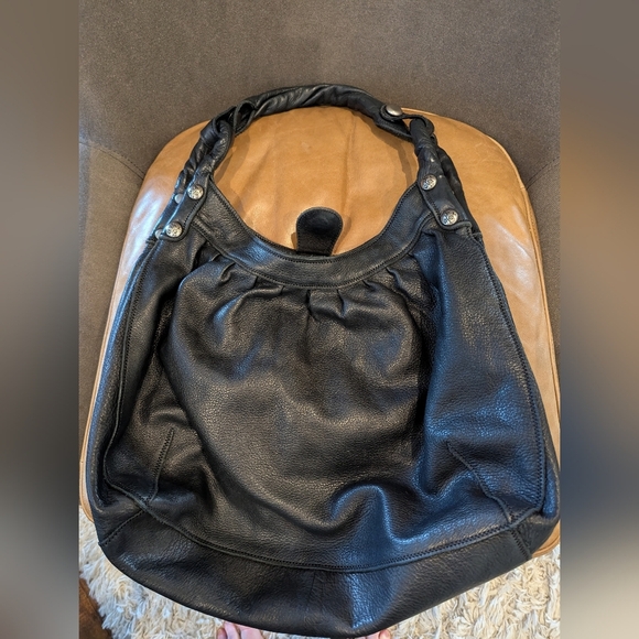 Lucky Brand Hobo Bag -black Leather shoulder bag - Picture 5 of 11